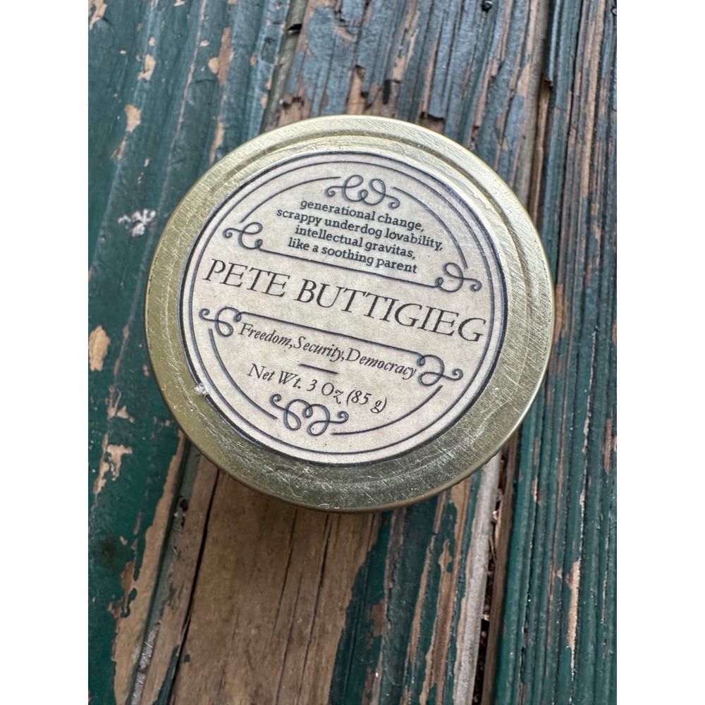 Old Williamsburg Pete Buttigieg Roasted Marshmallow Candle 3oz Collectible